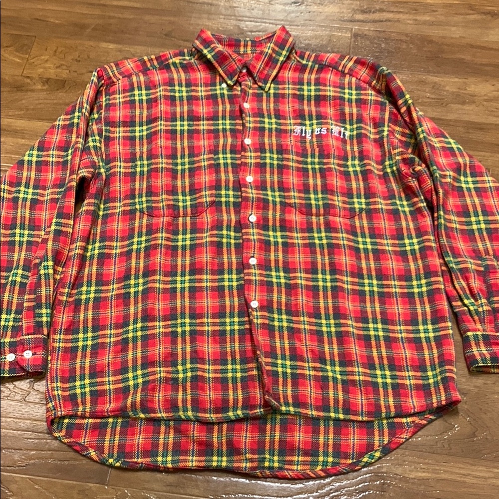 Vintage “What goes around comes around” Plaid Shirt